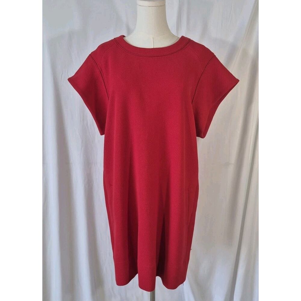 Paul & Joe France Womens Designer Red Short Sleeve Shift Dress EUR 40 US 8